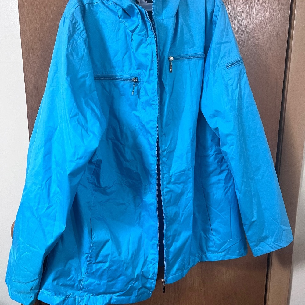 Turquoise i5 Rain Coat